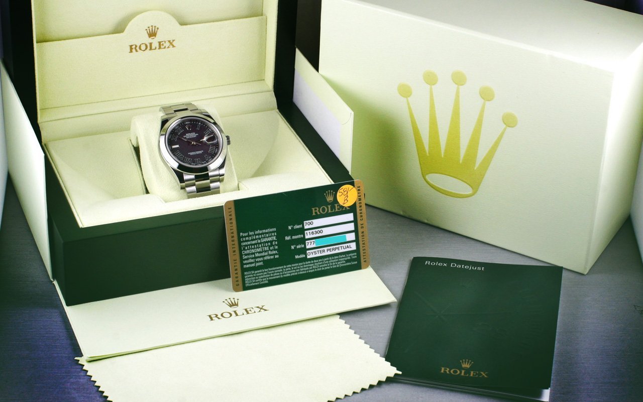 Rolex in box with authenticity papers